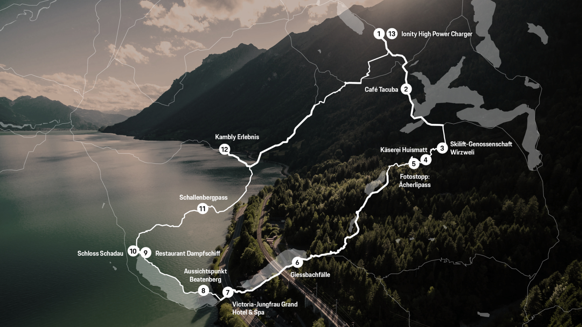 Swiss Roads, Thunersee und Vierwaldstädtersee, 2022, Porsche Schweiz AG